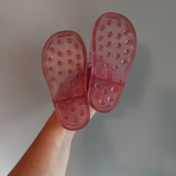 Baby Gap Jelly Sandal Pink with Daisy Size 6 - Picture 7 of 7